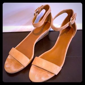 Tory Burch suede wedge sandals